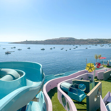 Waterpark at 4-star All-Inclusive AX Odycy Hotel in Qawra, Malta