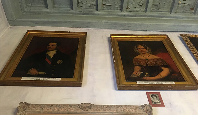 Paintings inside Casa Rocca Piccola