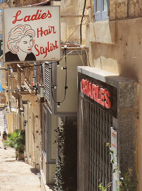 Iconic Hairdresser Shop in Valletta