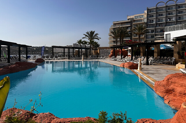 AX Sunny Coast Resort in Qawra - Outdoor Pool