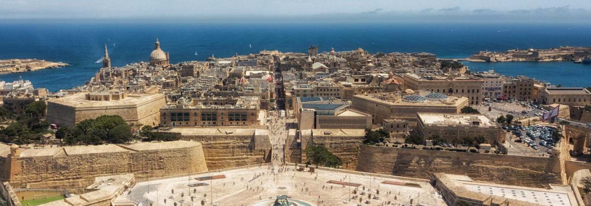 Aerial View of Valletta