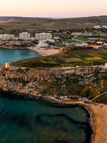 Aerial view of Golden Bay