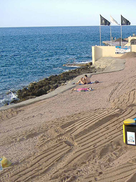 Perched Beach in Bugibba