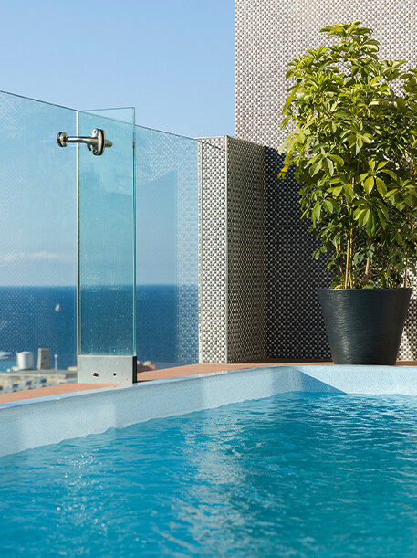 Rooftop Outdoor Pool at 5-star Rosselli AX Privilege, Valletta Malta