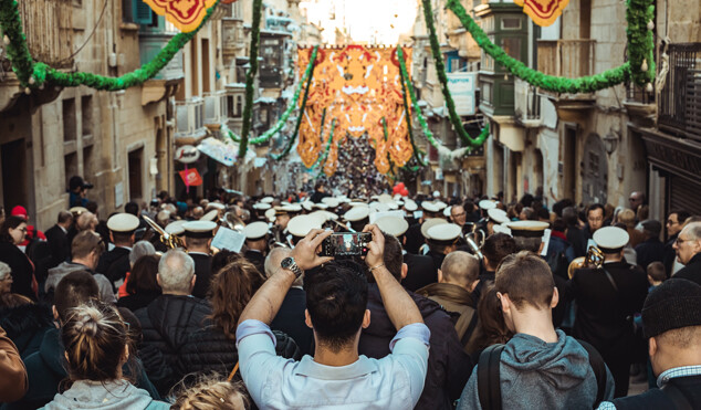 Feast celebrations around the town