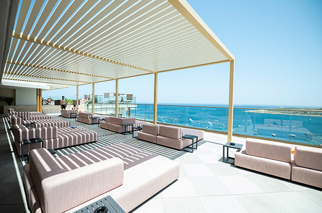4-star AX Odycy all-inclusive resort in Qawra - Rooftop Malta