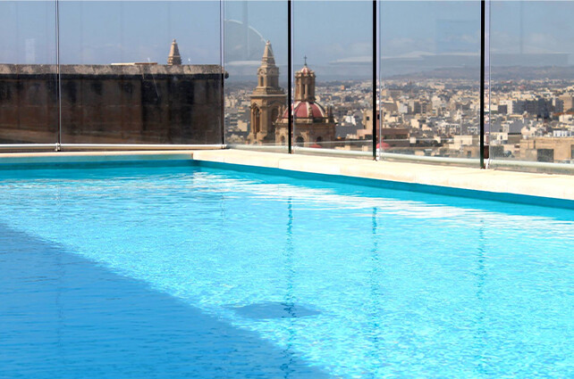 AX Palazzo Capua - Accommodation in Sliema Malta - Rooftop outdoor pool