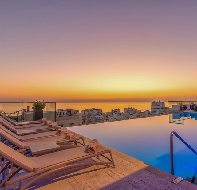 AX The Palace Hotel in Sliema Malta - Rooftop Outdoor Pool