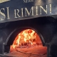 Wood burning pizza oven at Trattoria Riccardo