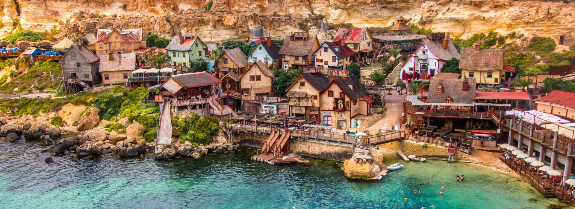 Aerial View of Popeye Village