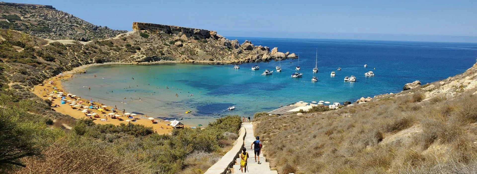 Nice Beaches in Malta - Ghajn Tuffieha